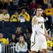 Michigan freshman Mitch McGary reacts to being called for a foul in the game against Saginaw Valley State on Monday. Daniel Brenner I AnnArbor.com